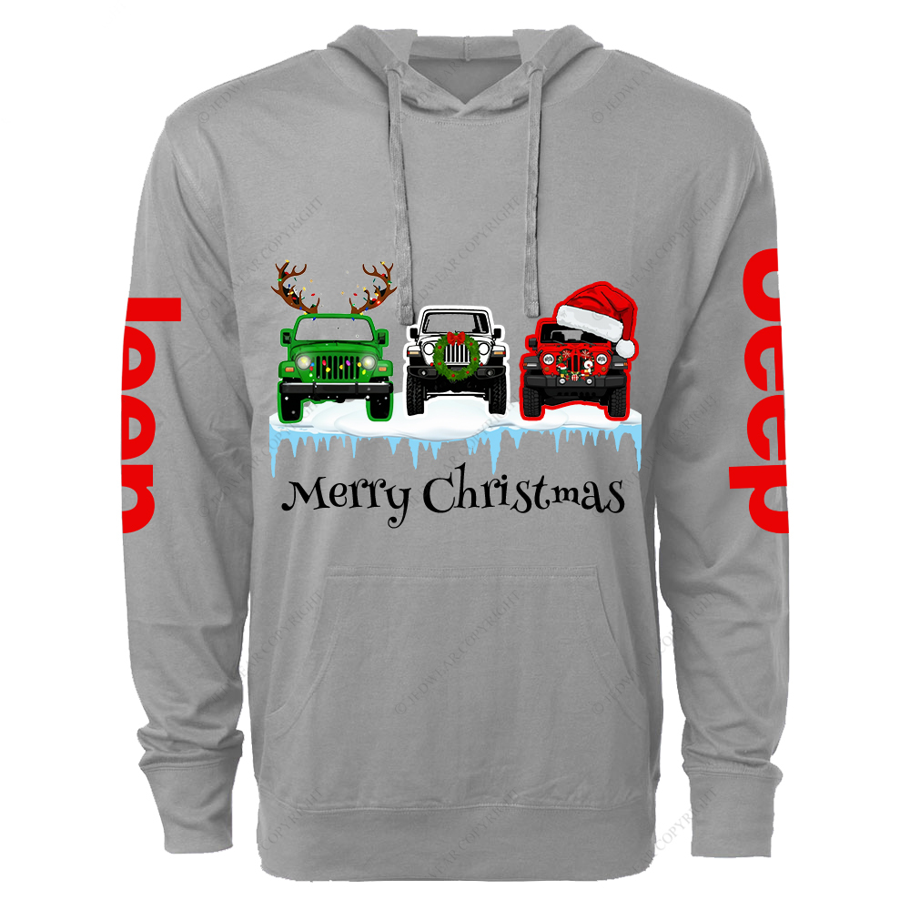 Merry Christmas Jp Lightweight Hoodie