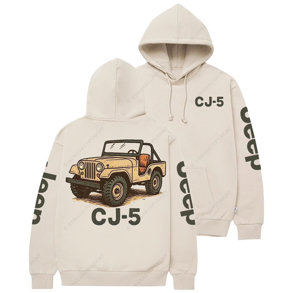 Yellow CJ-5 Jp Casual Hoodie