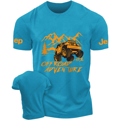 Off-Road The Vehicle Drives Over The Rocks With Difficulty JP T-Shirt