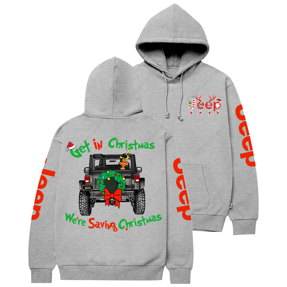Get In Christmas We're Saving Christmas Jp Casual Hoodie