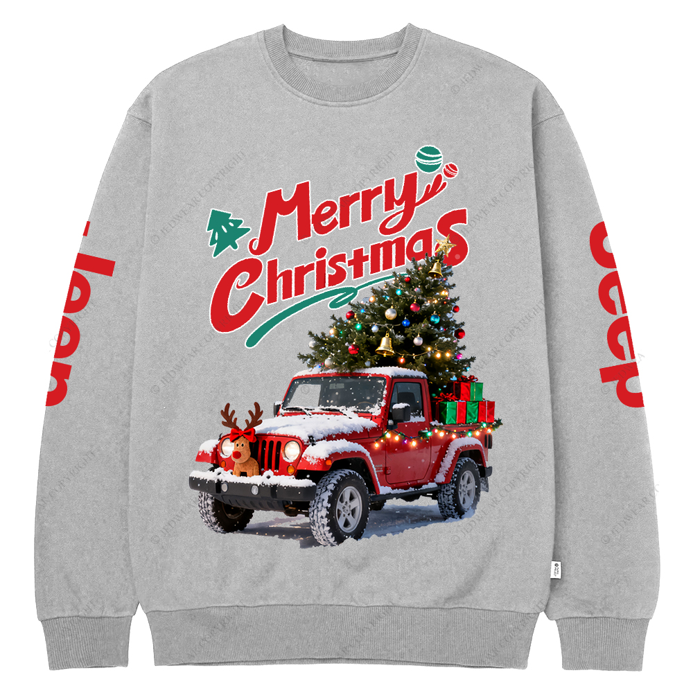Merry Christmas Elk Gladiator Jp Crew Neck Sweatshirt