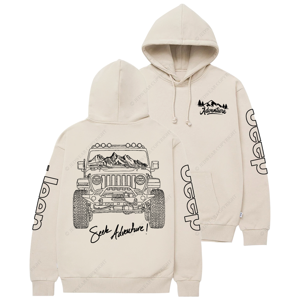 JL Hand-Painted Line Design Jp Casual Hoodie