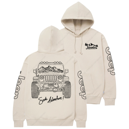JL Hand-Painted Line Design Jp Casual Hoodie