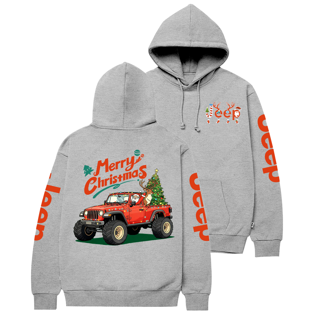 Merry Christmas Santa Claus Driving Gladiator Jp Casual Hoodie