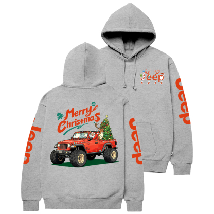 Merry Christmas Santa Claus Driving Gladiator Jp Casual Hoodie