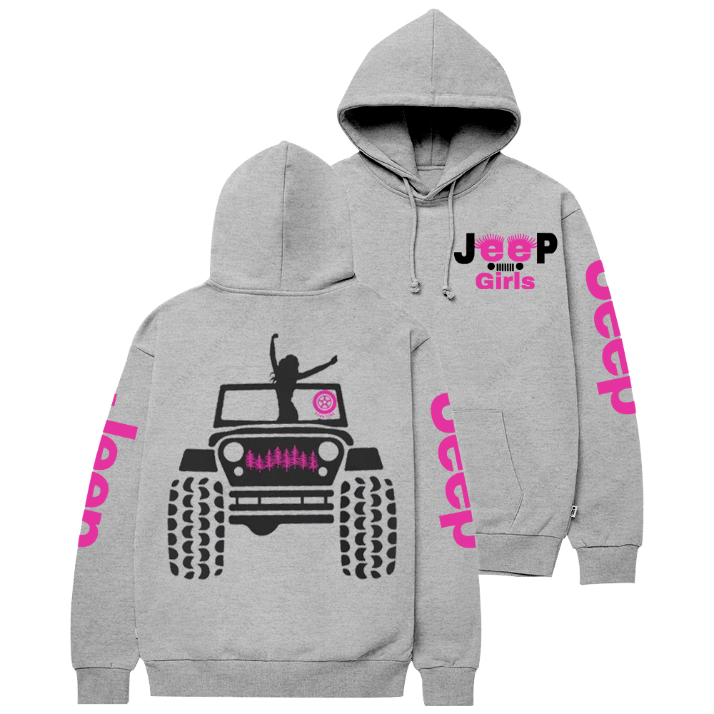 Pink Tire Girl Power Offroad Jp Casual Hoodie