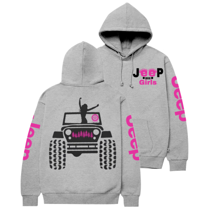 Pink Tire Girl Power Offroad Jp Casual Hoodie