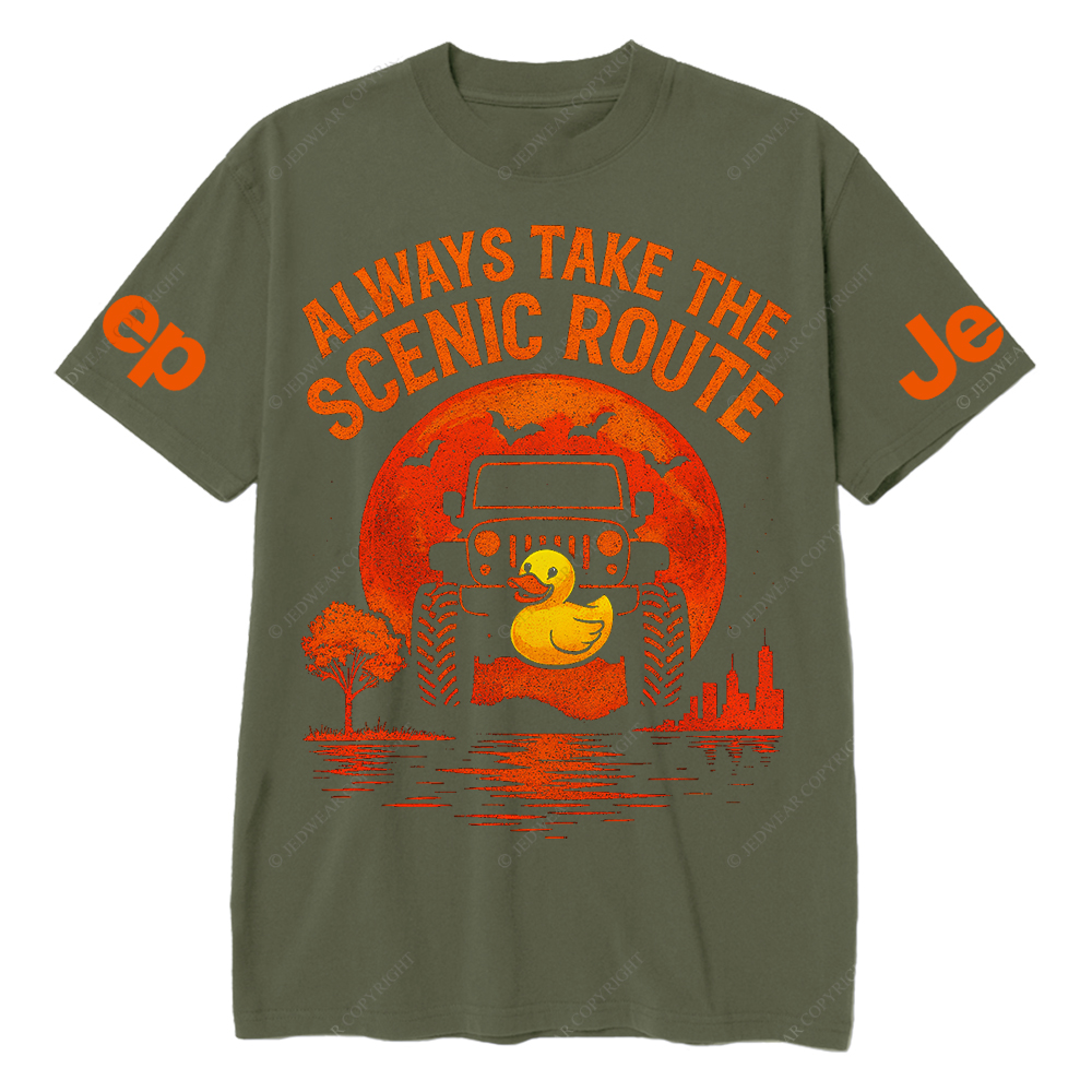 Duck Always Take The Scenic Route Jp T-Shirt 