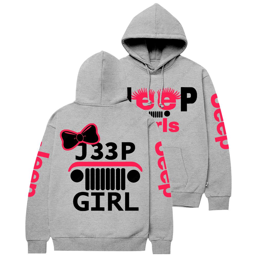 Pink Jp Girl Casual Hoodie