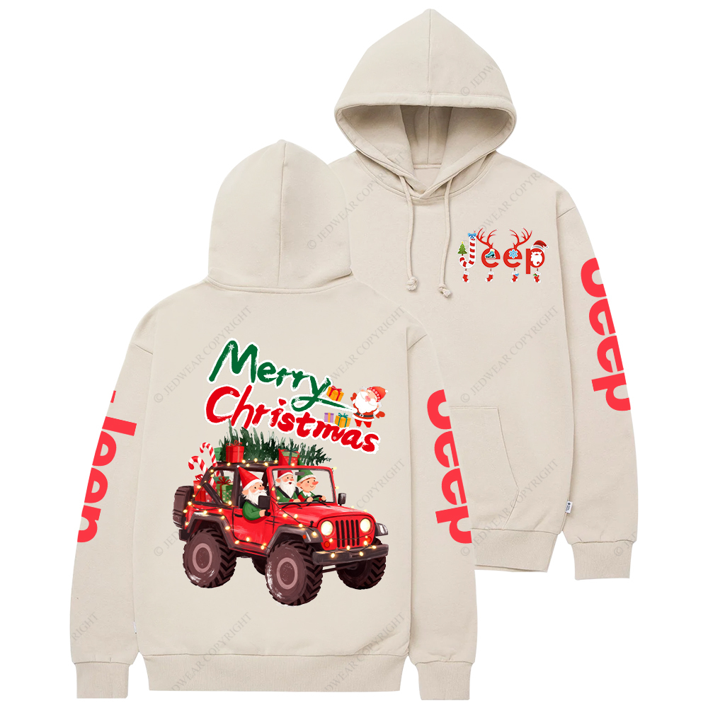 Merry Christmas Santa Claus Driving Jp Casual Hoodie
