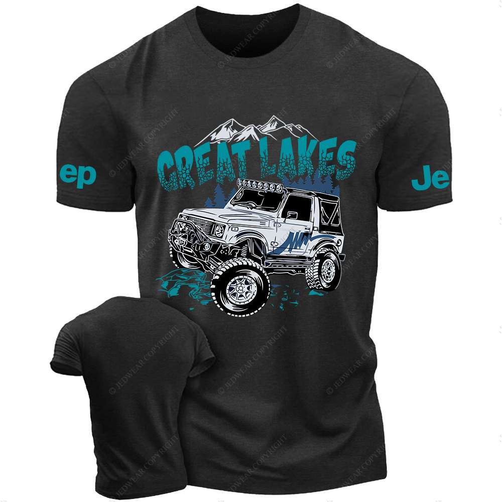 Creat Lakes Off-Road Adventure Vehicle Under The Snow Mountain JP T-Shirt