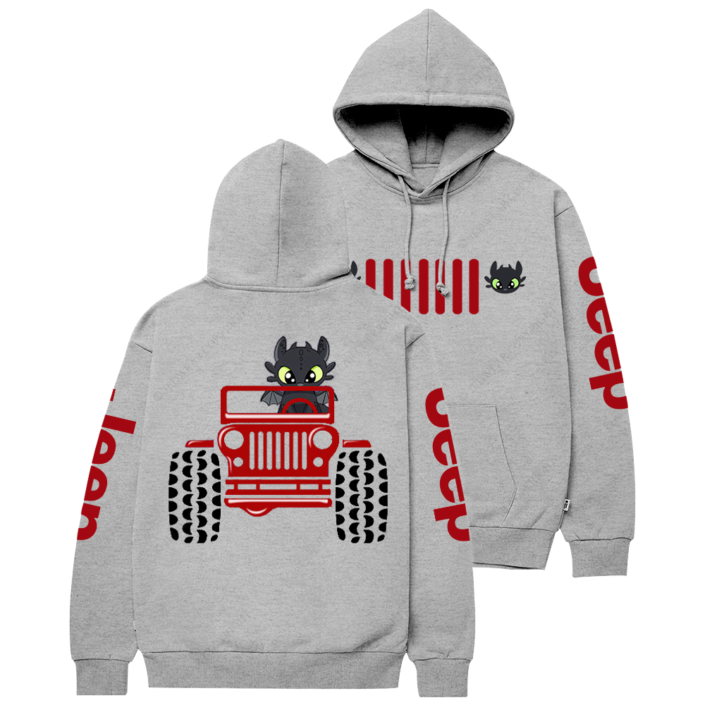 A Little Bat Is Driving A Car Jp Casual Hoodie