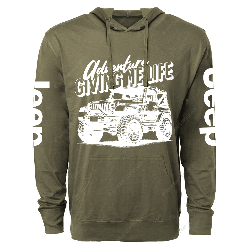 Adventure Giving Me Life Jp Lightweight Hoodie