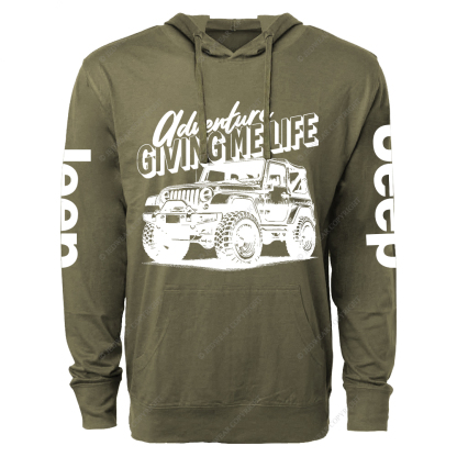 Adventure Giving Me Life Jp Lightweight Hoodie