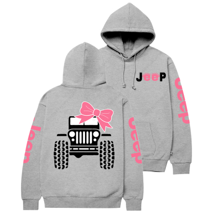 Pink Bow Girl Jp Casual Hoodie