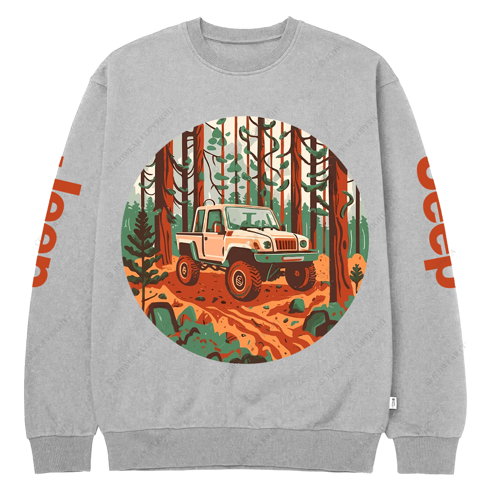 Gladiator Driving In Forest Jp Crew Neck Sweatshirt