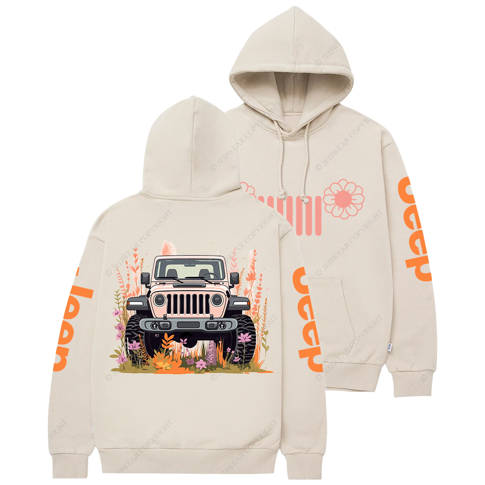 Here Is A Pink Car With A Black Top Parked In The Grass Jp Casual Hoodie