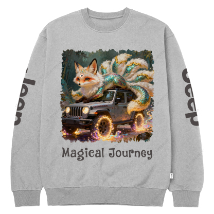 Nine Tailed Fox Magical Journey Jp Crew Neck Sweatshirt