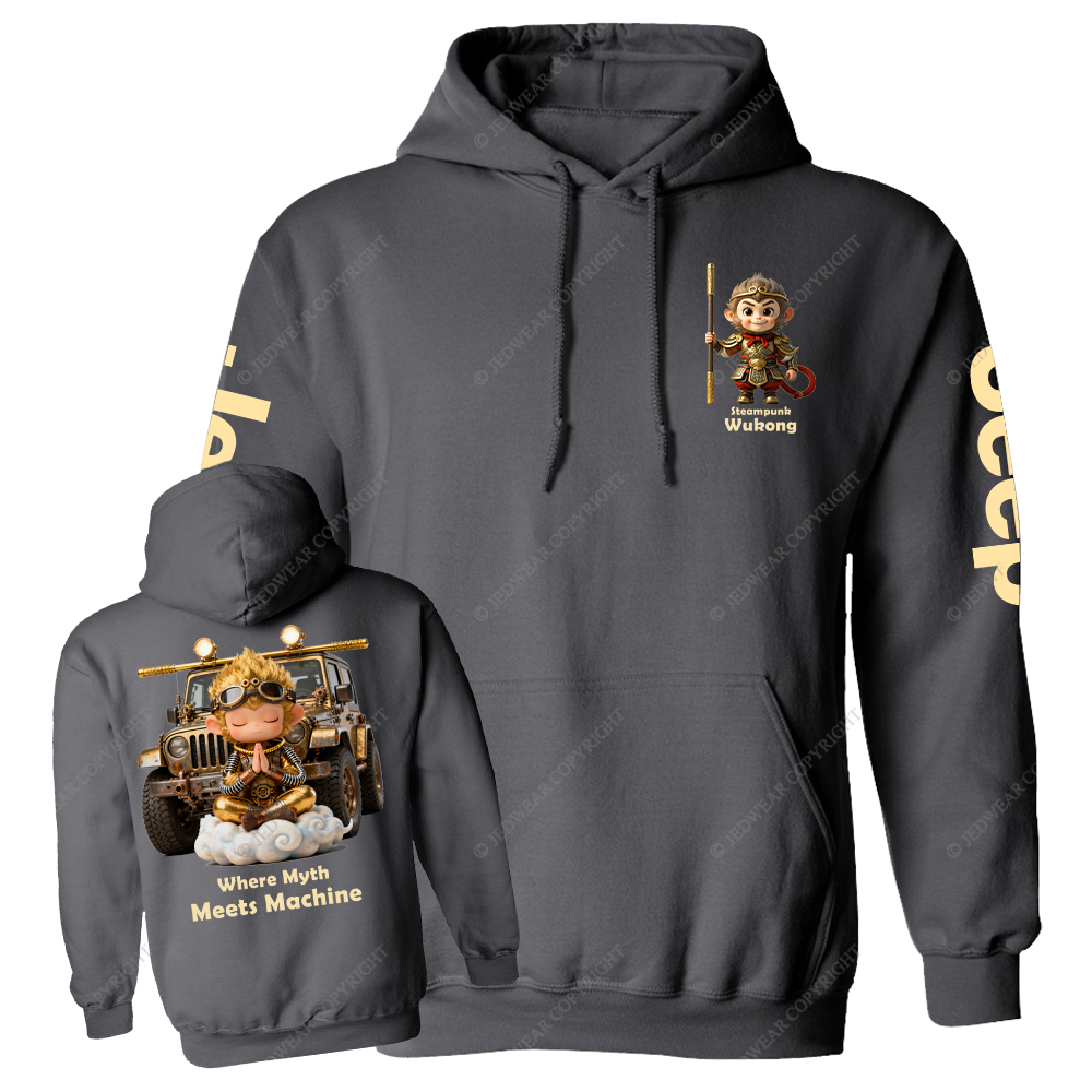 Steampunk Wukong Where Myth Meets Machine Jp Casual Hoodie