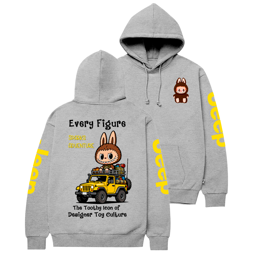 The Toothy Icon Of  Designer Toy Culture Labubu Jp Casual Hoodie