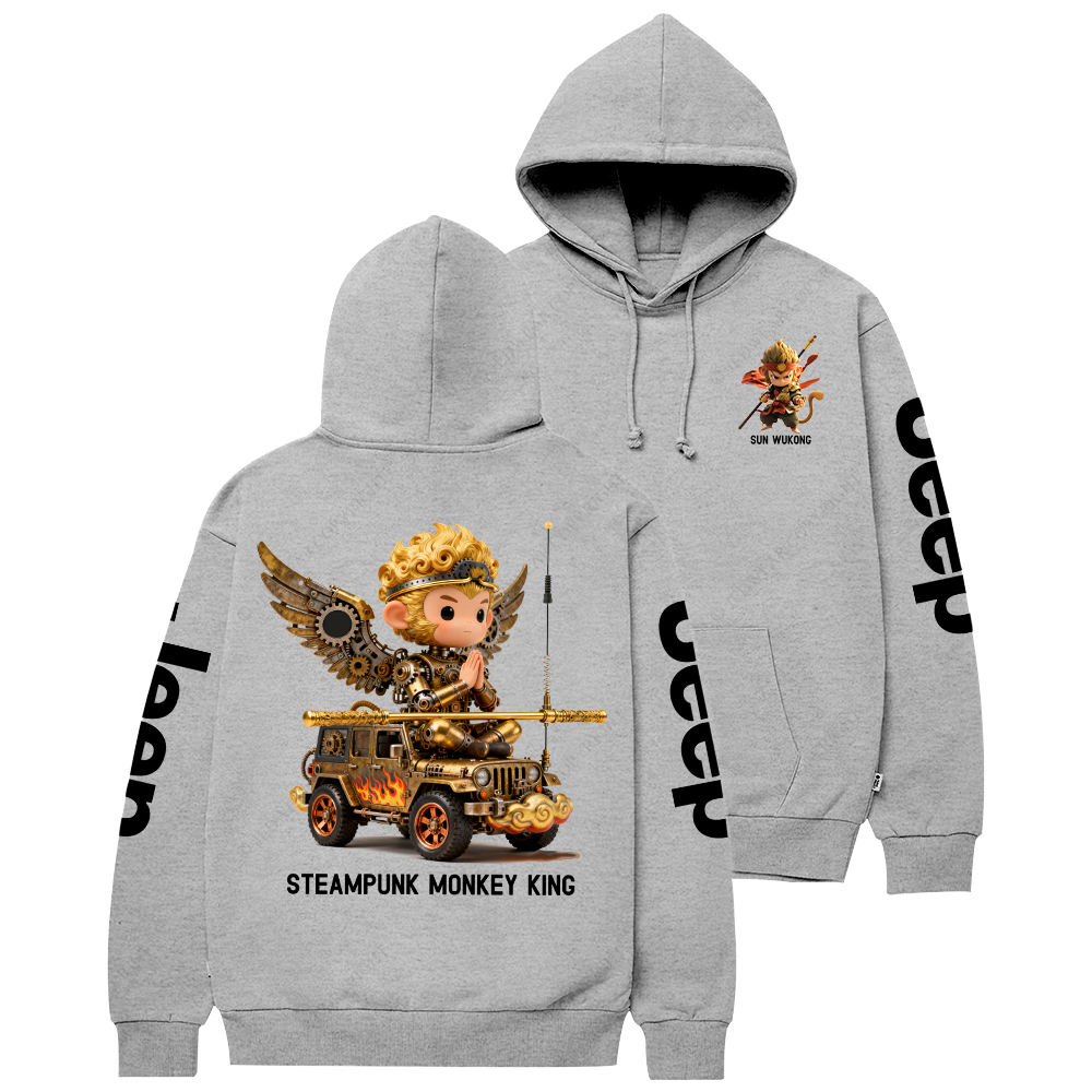 Steampunk Monkey King Jp Casual Hoodie