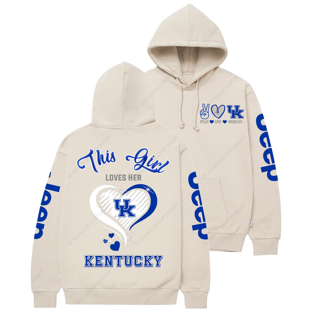 This Girl Loves Her Kentucky Wildcat Jp Casual Hoodie
