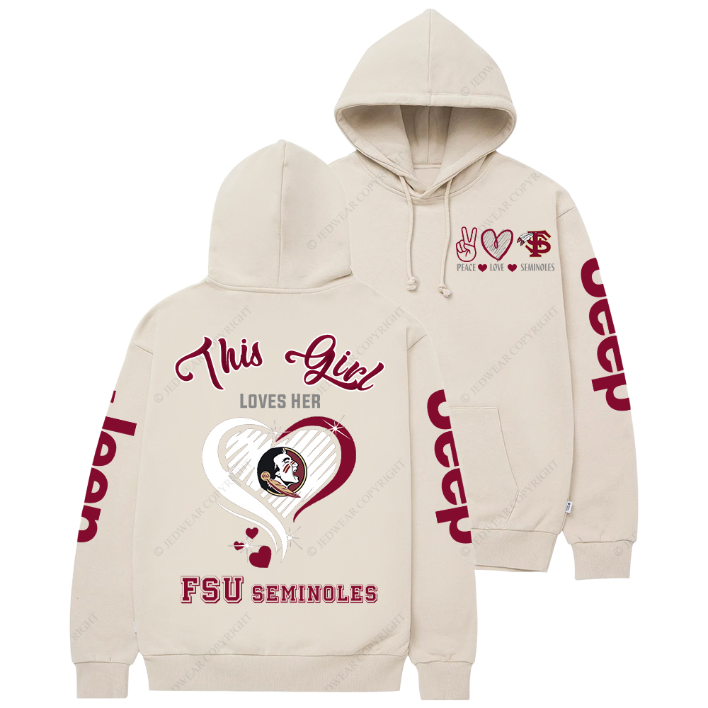 This Girl Loves Her FSU Seminoles Jp Casual Hoodie