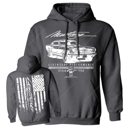 Mustang Legendary Performance Since 1964 FJ Casual Hoodie