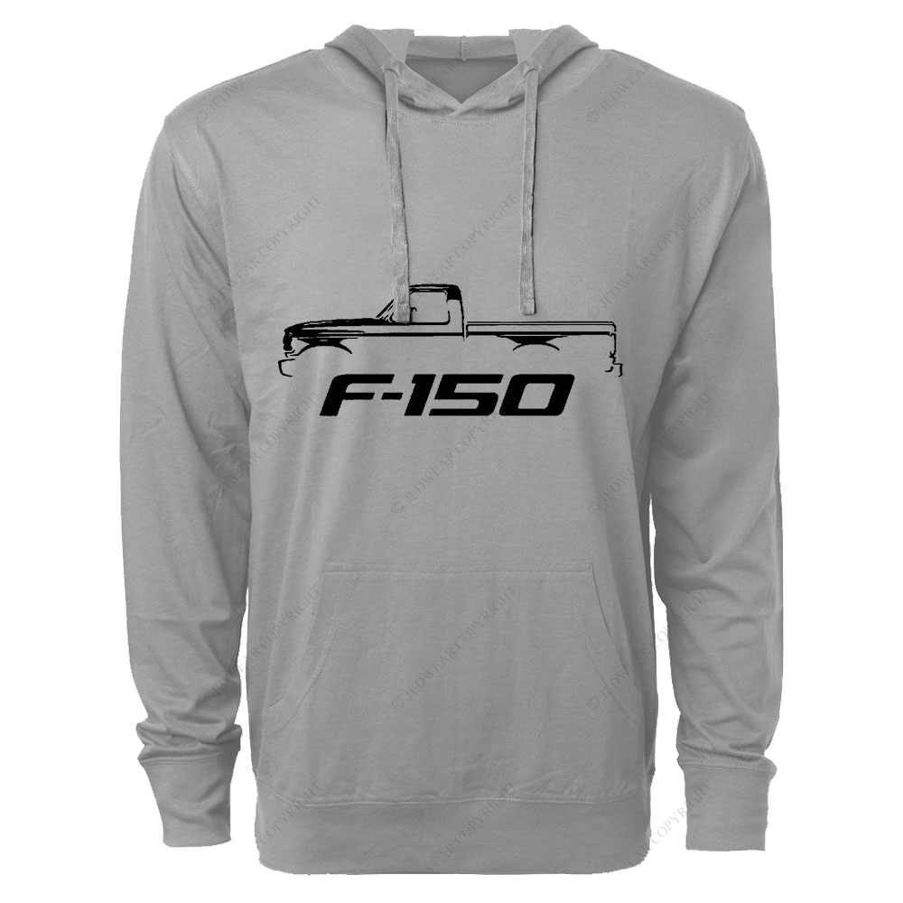 1992-96 F150 Single Cab Pickup Truck Classic Outline Design FJ Oversized Lightweight Hoodie