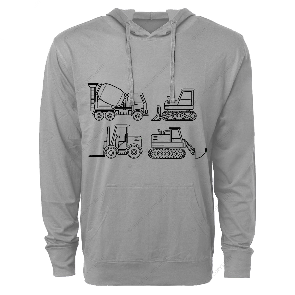 4 Construction Trucks FJ Oversized Lightweight Hoodie   