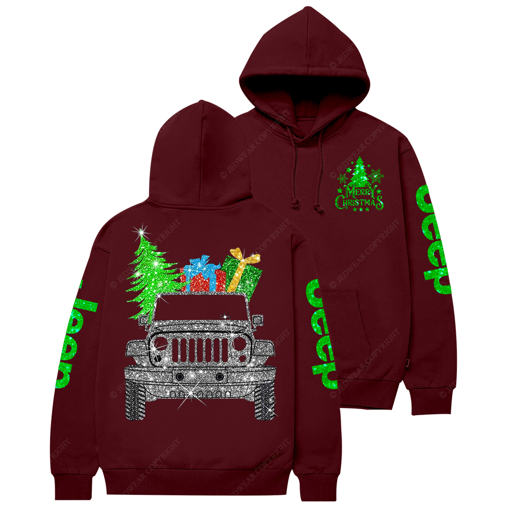 Merry Christmas Bling Jp Casual Hoodie