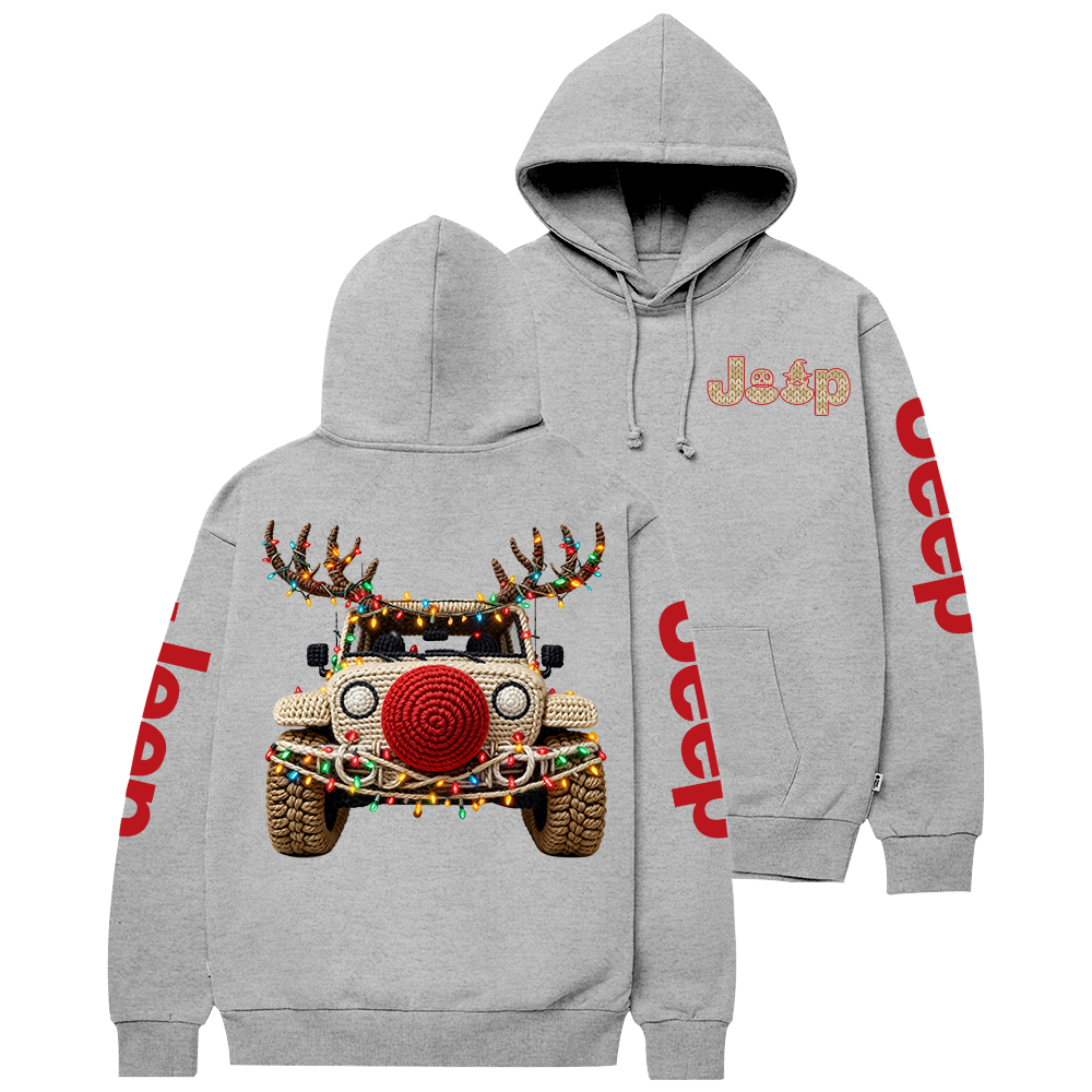 Trendy Christmas Crochet Pattern Jp Casual Hoodie
