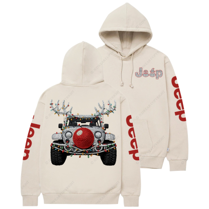 Grey Trendy Christmas Crochet Pattern Jp Casual Hoodie