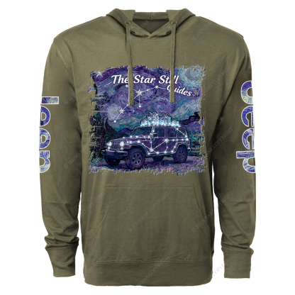 The Star Still Guides Jp Oversized Lightweight Hoodie   