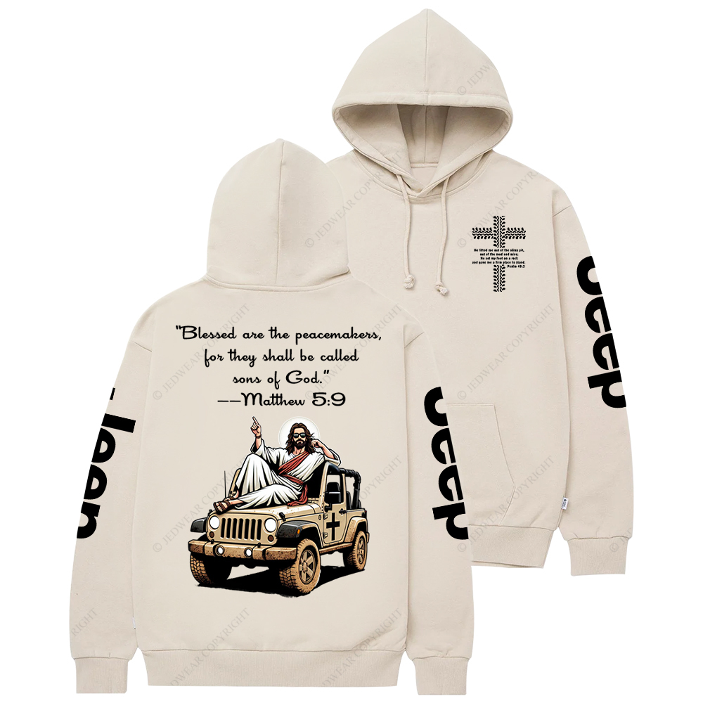 Blessed Are The Peacemakers Jesus Jp Casual Hoodie