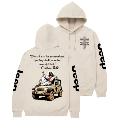 Blessed Are The Peacemakers Jesus Jp Casual Hoodie