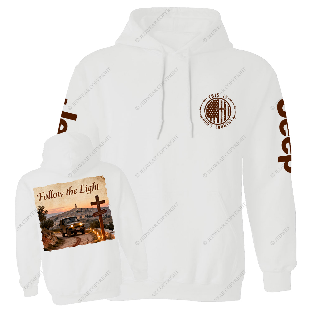 Follow The Light Jesus Jp Casual Hoodie
