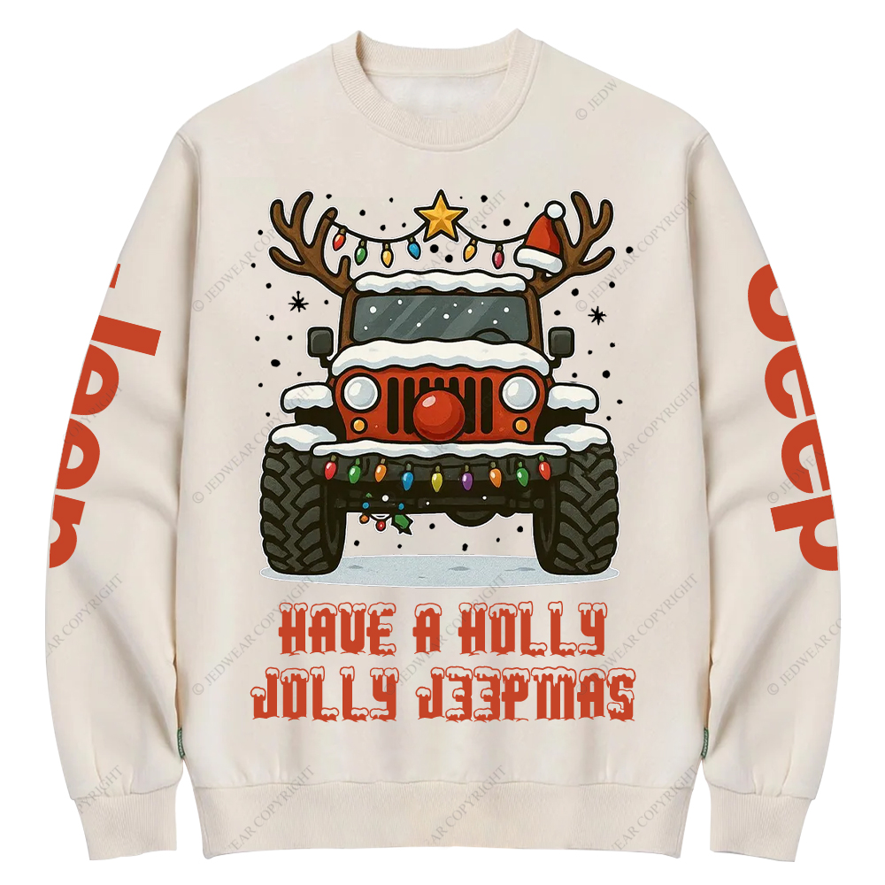 Off-Road Merry Christmas Jp Crew Neck Sweatshirt