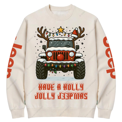 Off-Road Merry Christmas Jp Crew Neck Sweatshirt