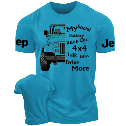 My Social Battery Runs On 4x4 Jp Girl T-Shirt