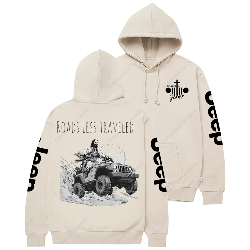 Religion Cross Jesus Roads Less Traveled Jp Casual Hoodie