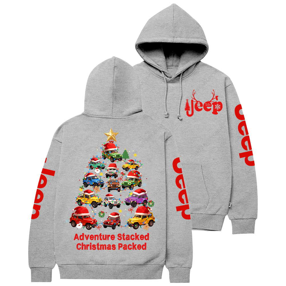 Adventure Stacked Christmas Packed Jp Casual Hoodie