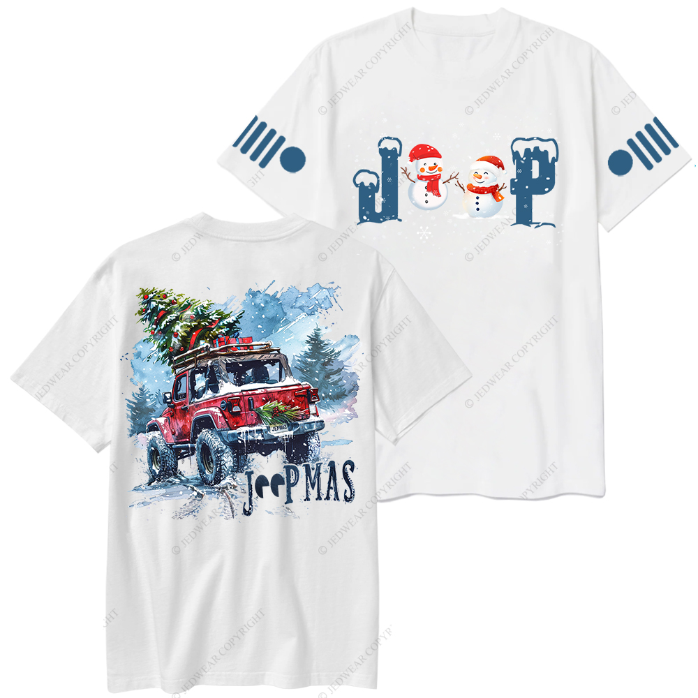Snowflake Forest Merry Christmas Snowman Jp T-Shirt