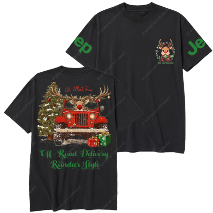 Off-Road Delivery Reindeer Style Merry Christmas Jp T-Shirt