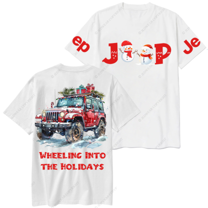 Christmas Wheeling Into the Holidays Jp T-Shirt