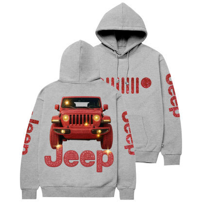 Red Bling Car Jp Casual Hoodie