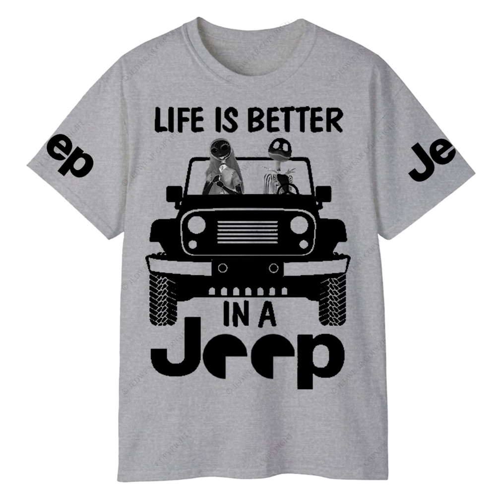 Sally And Jack Bust Life Is Better In A Car Jp T-Shirt
