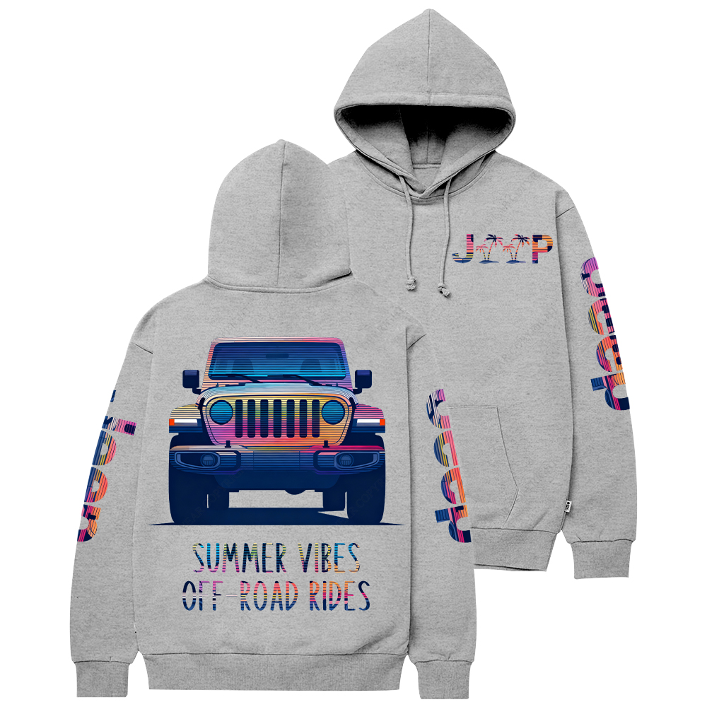 Summer Vibes Off-Road Rides Jp Casual Hoodie