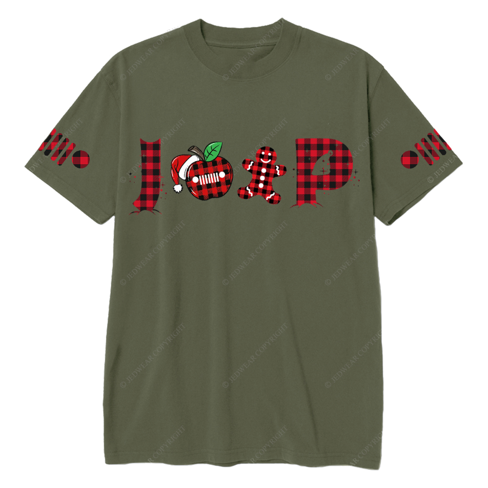 Merry Christmas Apple Gingerbread Man Jp T-Shirt