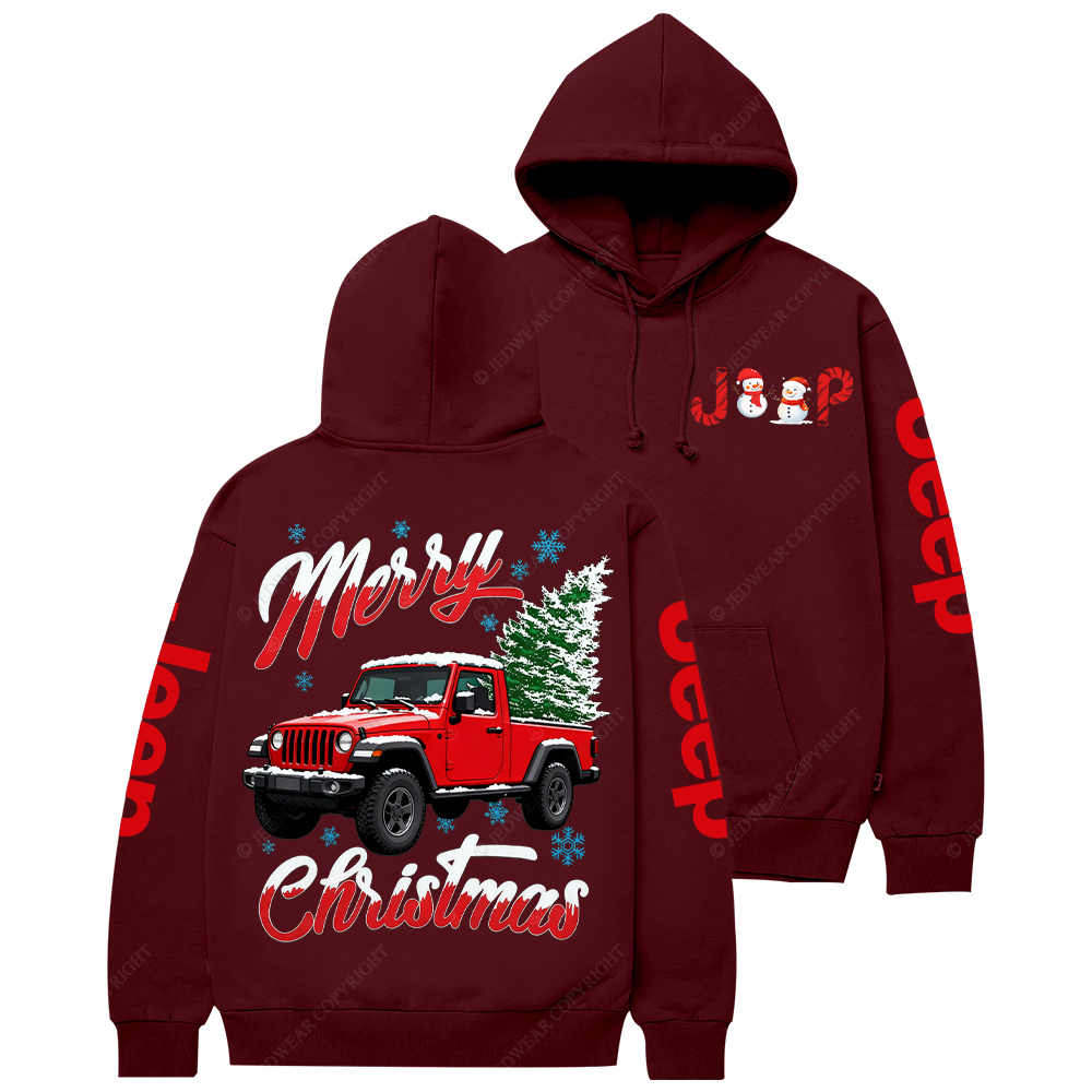 Merry Christmas And Tree Jp Casual Hoodie